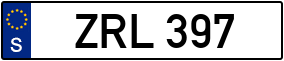 Trailer License Plate